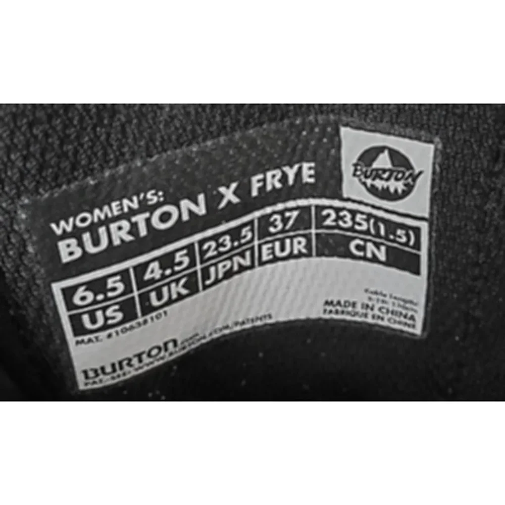 NEW $500 Burton Burton x Frye Snowboard Boots! Tan Leather Boa Southwest Design